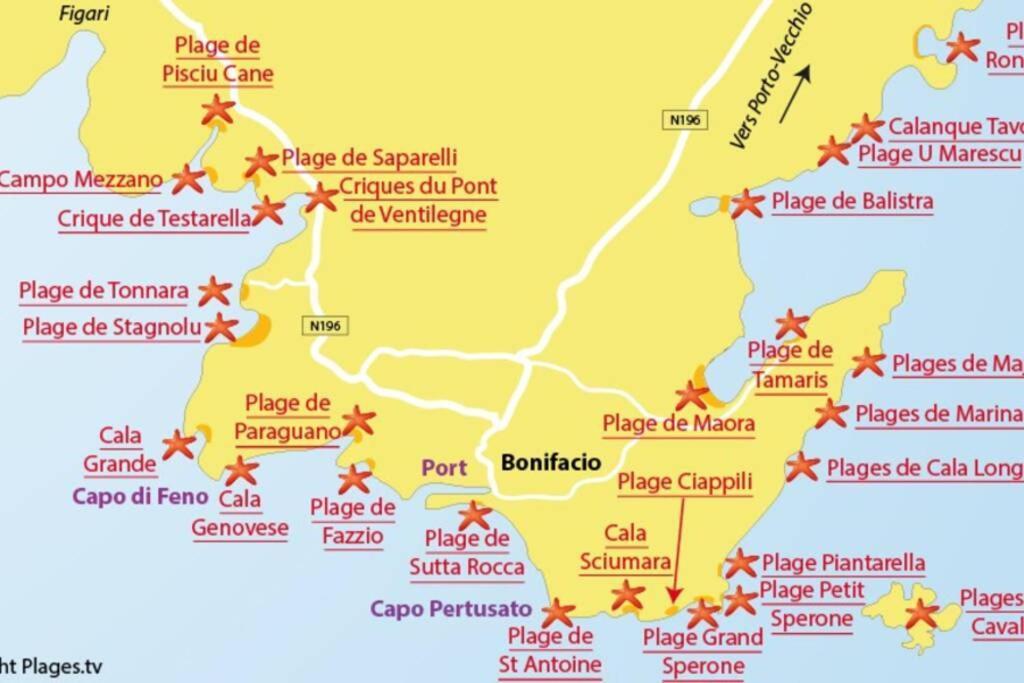 Bonifacio 3Mn Du Port! Villa Piscine Chauffee ,Clim,Wifi Kültér fotó